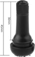 CM Cosmos Black TR413 Rubber Snap-in Valve Stems Tire Valve Stems Tyre Valve Stems, 15 Pack...