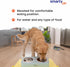 Elevated Stainless Steel Dog Feeder - Durable Pet Dish Set with Stand for Food and Water - 6.69 x 13.58 x 3.15 inches...