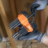 Klein Tools LS10M 10-Key Metric Hex Key Caddy Set, Long Reach Keys, Sizes 1.5 to 10mm, Heat-Treated, Black Phosphate...