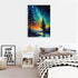 UNIQUORS Paint by Number for Adults Scenery on Canvas without Frame, Paint by Numbers Kit Moon Stars Trees, DIY Landscape Oil Painting for Gift Ho...