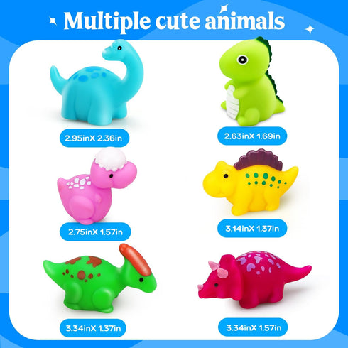 TOY Life Dinosaur Bath Toys for Kids 3 4 5 8 Light Up Bath Toys for Toddler Boys Toys Baby Bath Toys for Infants Toddler Bath Toys Bathtub Toys fo...