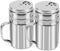 Accmor 5oz Salt and Pepper Shakers with Adjustable Pour Holes, Stainless Steel Dredge Shaker, Seasoning Spice Shakers for Salt Pepper Cinnamon Sug...