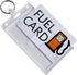 2 Pack - Rigid Fuel Card Holder with Key Ring - Clear Hard Plastic Card Protector Keychain for Fleet, Gas Cards, Company Cars and More by Speciali...