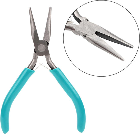 Alfie Home - Ellery 4 Pieces Pliers and 2 Pieces Tweezers Jewelry Tools Kit Set with Case, for Jewelry Beading DIY Repair Making Accessories Suppl...