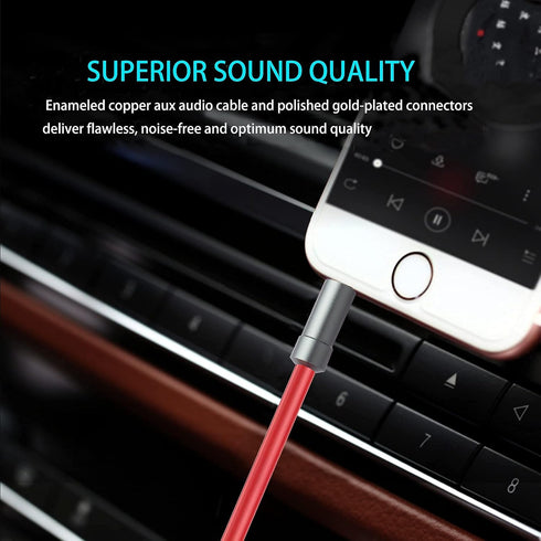 Alitutumao 3.5mm Audio Aux Cable, Hi-Fi Stereo 3.5mm Male to Male Audio Cord Compatible with Headphone, Smartphone, Car Stereo, Speaker, Tablets, ...