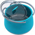 Folding Saucepan, Camp Cookware Hiking Silicone Folding Saucepan Water Kettle With Lid Cookware Travel Camping Pot(Blue)...