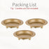 Inweder Iron Plate Candle Holder: Gold Candle Plate for Pillar Candles, Set of 3 Candle Tray, Candle Dish, Decorative Pedestal Candle Stand for Pi...