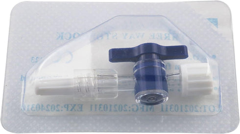 ToToT 5PCS Disposable Medical Valve 2-Way Stopcocks with Luer Connections Male Lock for School Projects, Hobbies DIY Experimental Research Project...