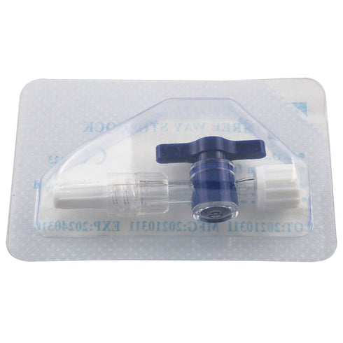 5pcs Disposable Medical Valve 2-Way Stopcocks with Luer Connections Male Lock for School Projects, Hobbies DIY Experimental Research Projects...
