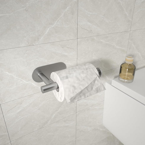 3M Toilet Paper Holder for Bathroom Self Adhesive Stainless Steel Tissue Towel Roll Holder for Kitchen Stick on Wall No Drilling Thicken TP Holder...