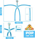 12Pack Telescopic Suction Cup Giraffe Toy, Pop Tubes Toddler Travel Toys, Educational Fidget Toys for Anxiety Kids for 3 4 5 6 7 8 9 Year Old Boys...