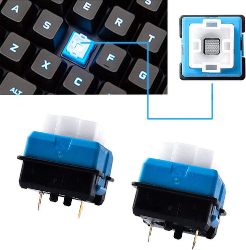 10X Romer G Mechanical Keyboard Switches Compatible for Logitech G310 G810 G910 G613 GPro Keyboards (Blue)...