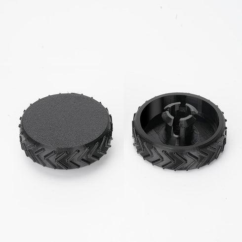 Heavy Duty Rubber Replacement Wheel Compatible For Ryobi Cordless Stick Vacuum,1 Pair Wheels With Added Rolling Patterns For Ryobi (Pcl720k / Pbls...
