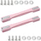 MroMax 2Pcs Luggage Handle 9.06" x 0.98" (L x W) Plastic Pull Handle Grip Replacement 230mm x 25mm for Luggage Suitcase Box Pink Tone...