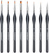 Transon Fine Detail Art Paint Brush Set 8pcs with Triangular Handle for Miniatures Model Craft Face Painting Suitable for Acrylic Gouache Watercol...