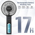 EasyAcc Handheld Fan, Mini Handheld Fan 2021 Upgraded Portable Battery Fan One Touch Power Off USB Desk Fan 3-17 Hours 4 Speeds Strong Winds Perso...