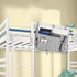 Bedside Caddy, Hanging Under Bed Storage Organizer Bag with 8 Pockets for College Dorm Rooms, Hospital Bed Rails, Camp...