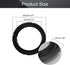 Fielect 4Pcs 8 Inch Black Notch Speaker Rubber Edge Surround Rings Replacement Parts for Speaker Repair or DIY...