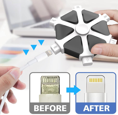 iPhone Cleaning Kit iPhone Cleaner, Charging Port Cleaning Multi-Tool Phone Repair & Restore Lightning Port Cell Phone Cleaner for iPhone iPad, Sp...