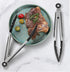 Kitchen Tongs for Cooking Locking Silicone Tongs,Buffet Tongs,Stainless Steel Serving Tongs,7,9 and 12 In Locking Food Tong with Silicon Tips Sili...