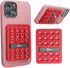 Silicone Suction Phone Case with Kickstand Adhesive Mount, Glass Gym Mirror Back of Phone Sticky Grip Suction Holder, Compatible with iPhone and A...