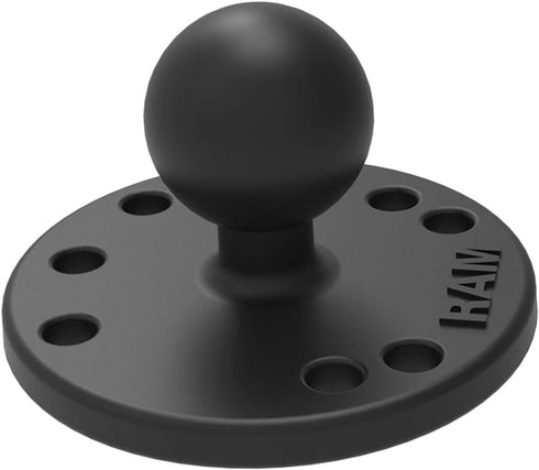 RAM Mounts GPS Round Plate with Ball RAM-B-202U with B Size 1" Ball...