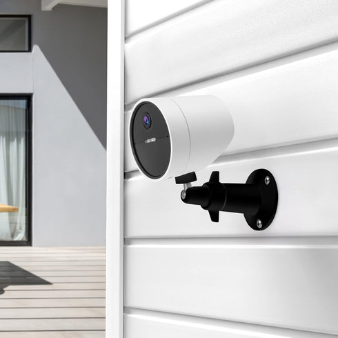 2 Pack Wall Mount Holder for SimpliSafe Outdoor Security Camera, 360°Rotation Security Bracket with 1/4 Screw Thread, Camera Not Included (Black)...