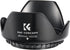 K&F Concept 52mm Tulip Flower Lens Hood for Nikon D3300 D3200 D3100 D5500 D5300 D5200 D5100 DSLR Cameras with AF-S 800mm f/5.6E FL ED VR, AF-S 300...