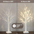 Vanthylit Lighted Tree, White Birch Tree with LED Lights, Prelit Artificial Tree with Timer, Centerpiece Tree Light for Christmas Decorations, Lig...