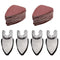 104Pcs Finger Sanding Pads Oscillating Tool Detail Sanding Pads Kit, 100Pcs Finger Sandpaper Sheets 60/80 /100/120 /240 Grits, for Oscillating Too...
