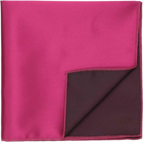 tiemart Fuchsia Solid Color Pocket Square...