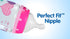 NUK Perfect Fit Baby Bottle, Dots, 3 Count (Pack of 1 )...