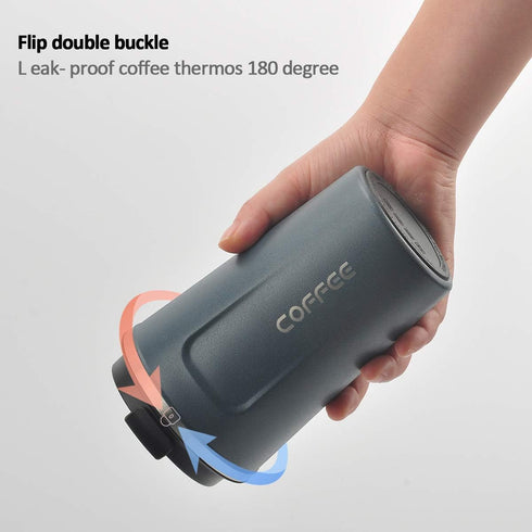 12 oz Stainless Steel Vacuum Insulated Tumbler - Coffee Travel Mug Spill Proof with Lid - Thermos Cup for Keep Hot/Ice Coffee,Tea and Beer (Tibeta...