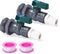 Rain Barrel Spigot Kit, PVC Water Barrel Diverter Kit with Bulkhead Fitting Hose Faucet Adapter and Thread Seal Tape For Water Tanks, Aquariums, T...