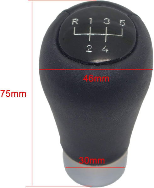 Pursuestar Leather 5 Speed Manual Short Shift Knob for BMW 1 3 5 6 Series E30 E32 E34 E36 E38 E39 E46 E53 E60 E63 E83 E84 E90 E91 E92...