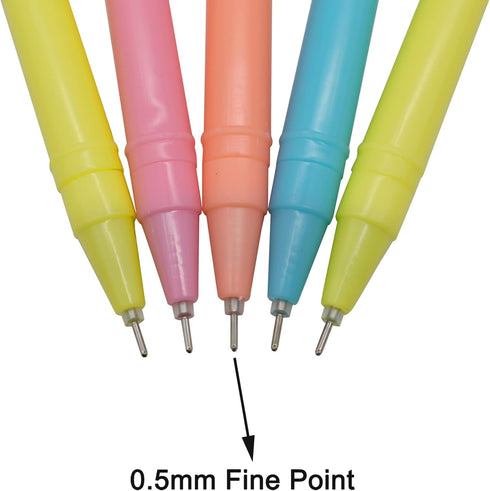 Maydahui 28PCS Donuts Gel Pen Cute Kawaii Pens Black Ink for Students Office Supplies Party...