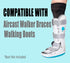 2 Pairs Walking Boot Socks Air Cam Walker Brace Fracture Boot Orthopedics Socks Cast Boot Replacement Sock Liner...