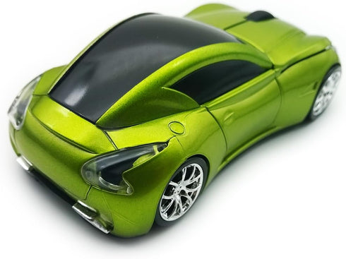 Wireless Car Mouse 2.4Ghz 3D DPI 1600 Cool Sport USB Gaming Mouse Mice for PC Computer Laptop Notebook Green...