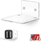 4.5" Small Baby Monitors & Speaker Wall Mount Shelf, Adhesive & Screw in, Also for Security Cameras, WiFi Routers, Decor, Plants, Photos, Kitchen,...