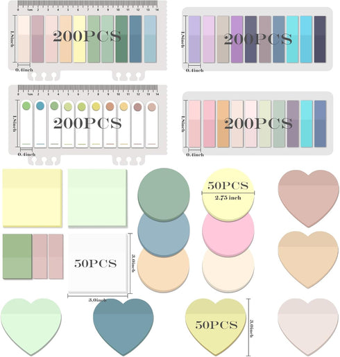 BAYTORY 1700 Sheets Transparent Sticky Notes, Clear Waterproof 3 x 3 inch See Through Memo Pad, Self-Adhesive Translucent Writable Index Tabs for ...