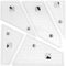 Quilting Rulers and Templates, 5Pcs Creative Quilting Cutting Template Quilt Templates Acrylic for Cutting Patterns, Quilt Ruler Set Quilting Supp...