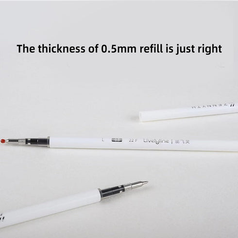 6pcs 0.5mm Gel Pens, Quick Dry Black Ink Fine Point Pens, High-End Series Smooth Writing Pens for School, Office & Home Supplies, Ideal Gifts for ...