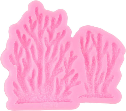 Coral Seaweed Silicone Molds Coral Fondant Mold For Marine Theme Cake Decoration Cupcake Topper Chocolate Candy Sugar Craft Polymer Clay Gum Paste...