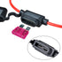 MUYI Inline Fuse Holder - 10ga & 12v Waterproof Adaptor with 40AMP ATC Fuses...