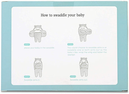BlueMello Baby Bear Swaddle Blanket | Ultra-Soft Plush Essential for Infants 0-6 Months | Receiving Swaddling Wrap White | Ideal Newborn Registry ...