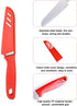 Paring Knife, New Sharp and Durable Fruit Knife with Protective Cover, Suitable for Most Types of Vegetables, Fruits and Meat,6 Pieces (pink, Blue...