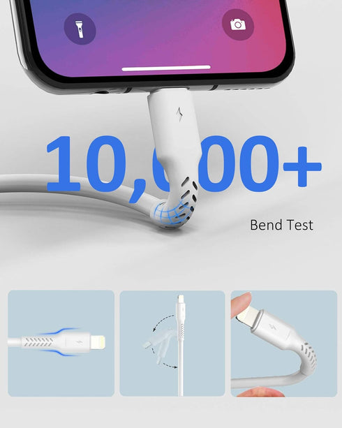 6 inch iPhone Charge Cable Short, 0.5ft 5Pack USB to Lightning Cord for Fast Charging Stations Compatible with Apple iPhone 12 11 Pro Max Xs 8 7 6...