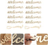 PRETYZOOM 10pcs Farmhouse Welcome Sign Cutout Unfinished Letter Sign DIY Block Words Door Wreaths Front Door Sign with 10pcs Lanyard for Home Wedd...