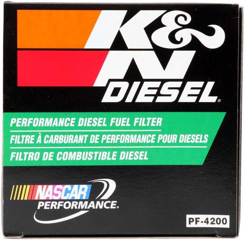 K&N Diesel Fuel Filter: Performance Fuel Filter, Premium Engine Protection, Compatible with 2003-2009 Dodge Ram Truck 5.9L Cummins Diesel Engines,...