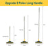 2 in 1 Cleaning Floor Scrub Brush Floor Brush Scrubber New Upgraded 51.4" Long Handle Grout Brush Scrape V-Shape Stiff Bristle Cleaning Brush with...